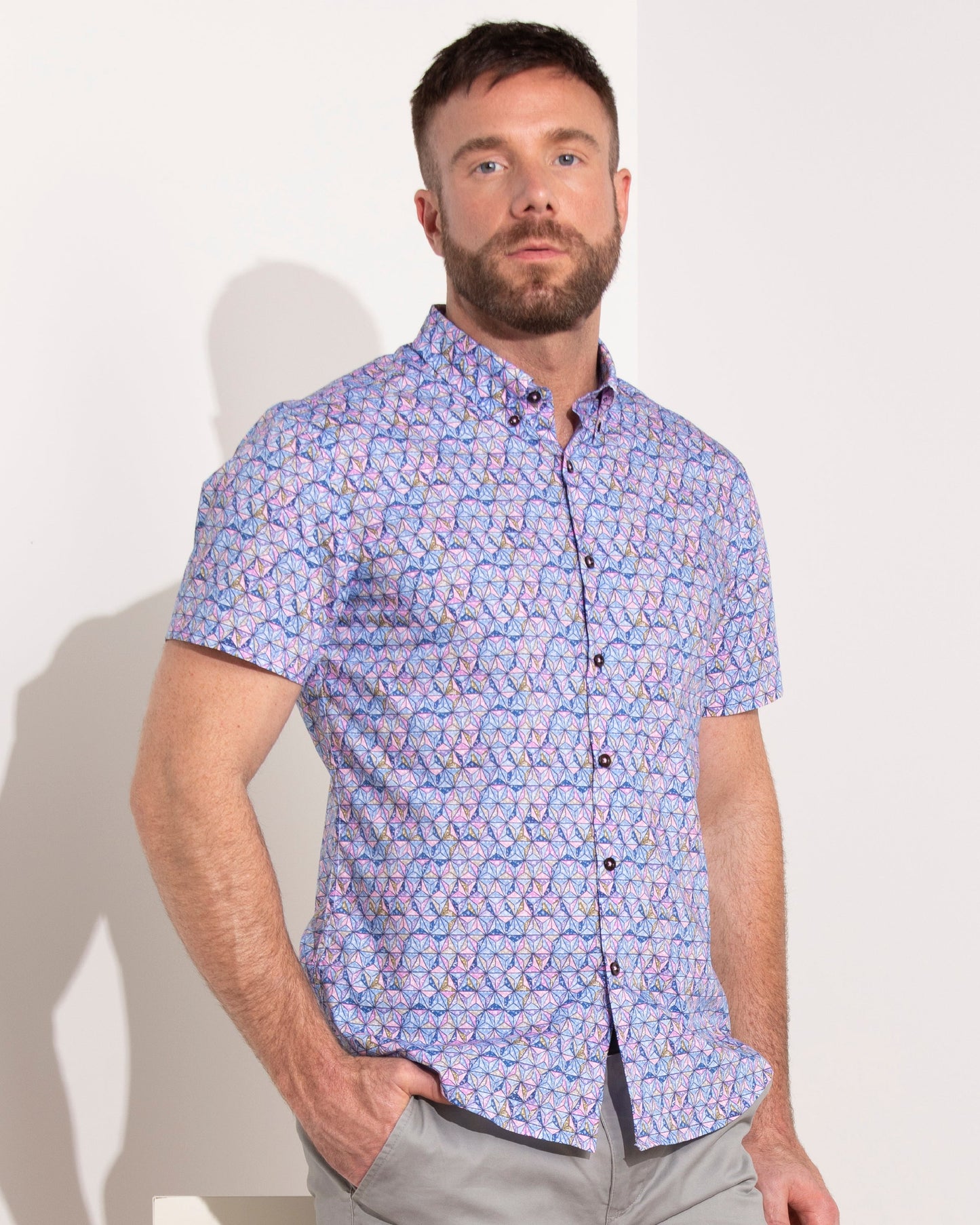 Tim Harlequin Stars Pink