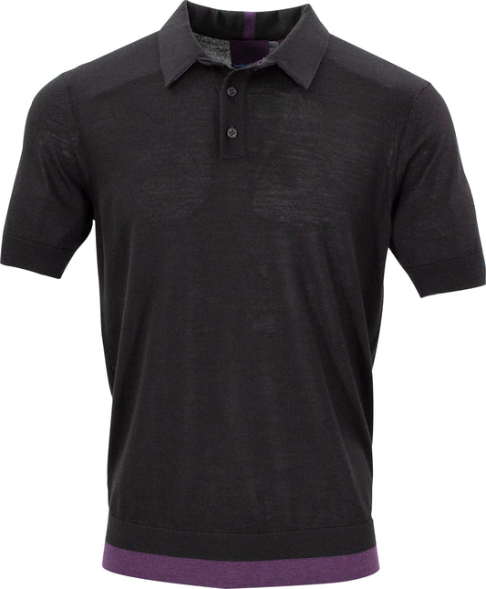 PILGRIM POLOSHIRT - ZWART