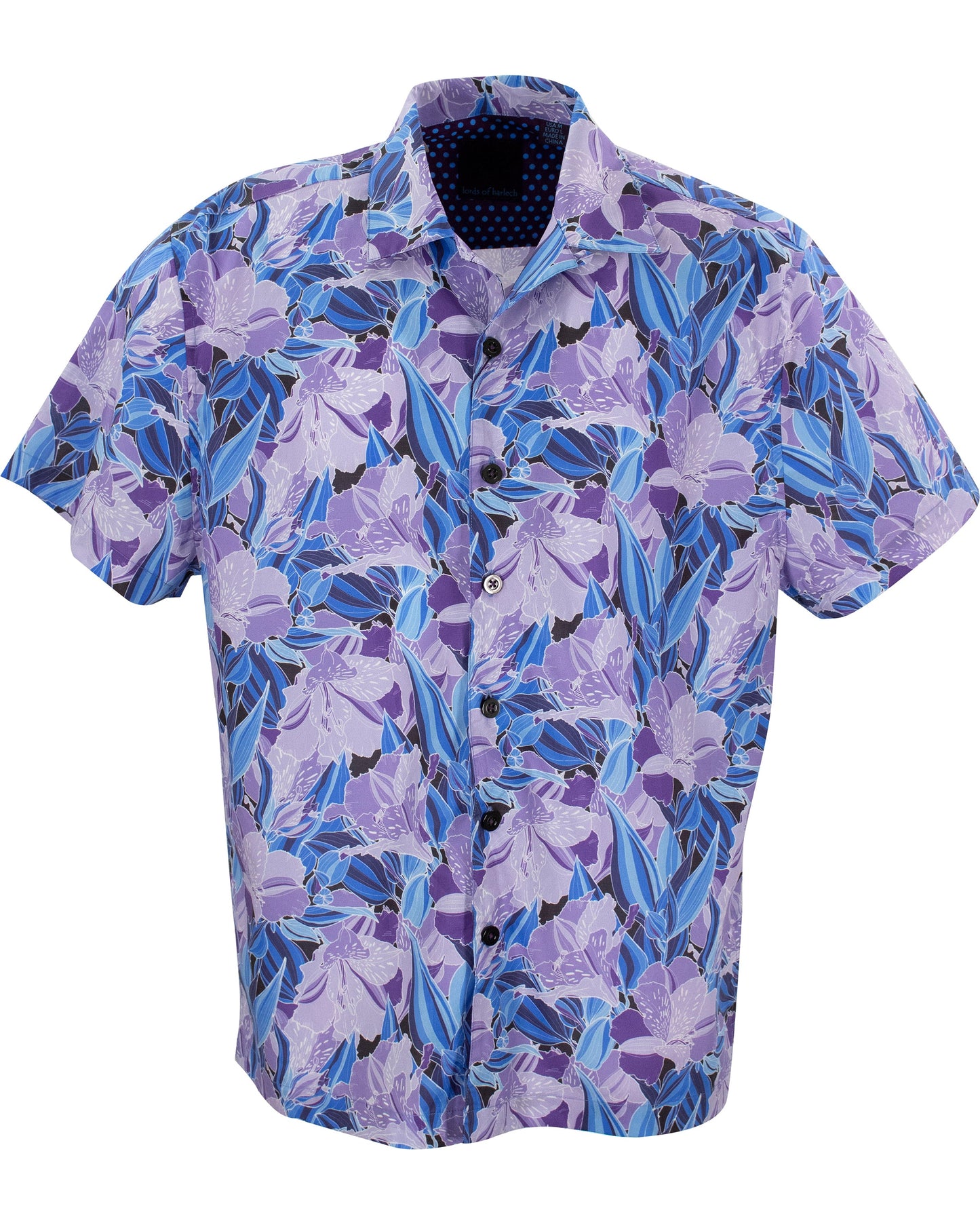 RALPH FLORAL HAZE CAMP SHIRT IN LAVENDER