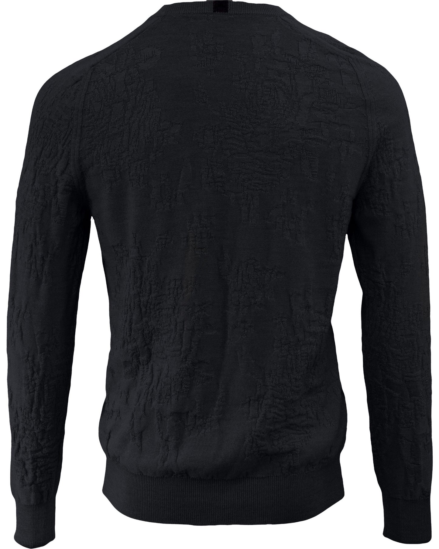 COLE FULLY FASHIONED MERINO CREWNECK SWEATER - CHARCOAL