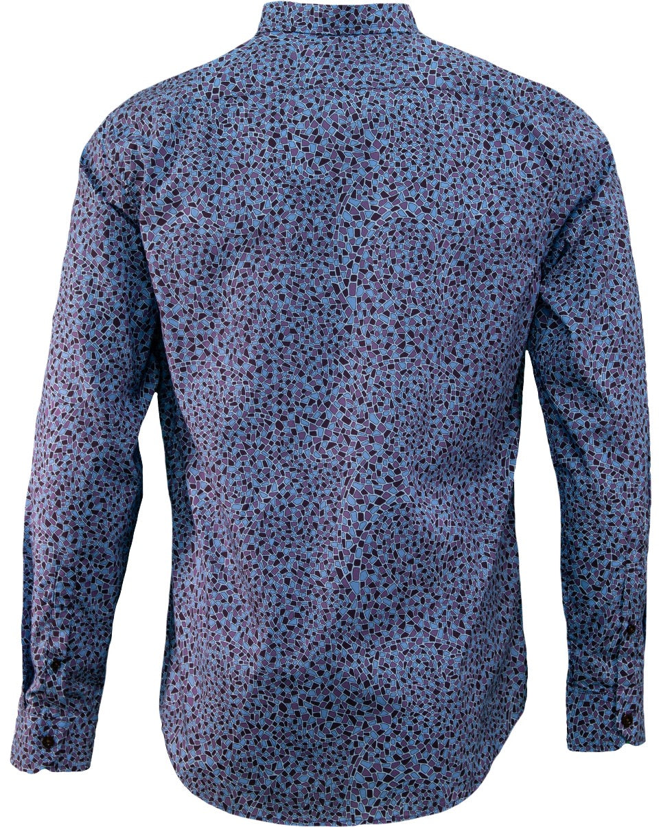 MORRIS MOSAIC SHIRT - PLUM
