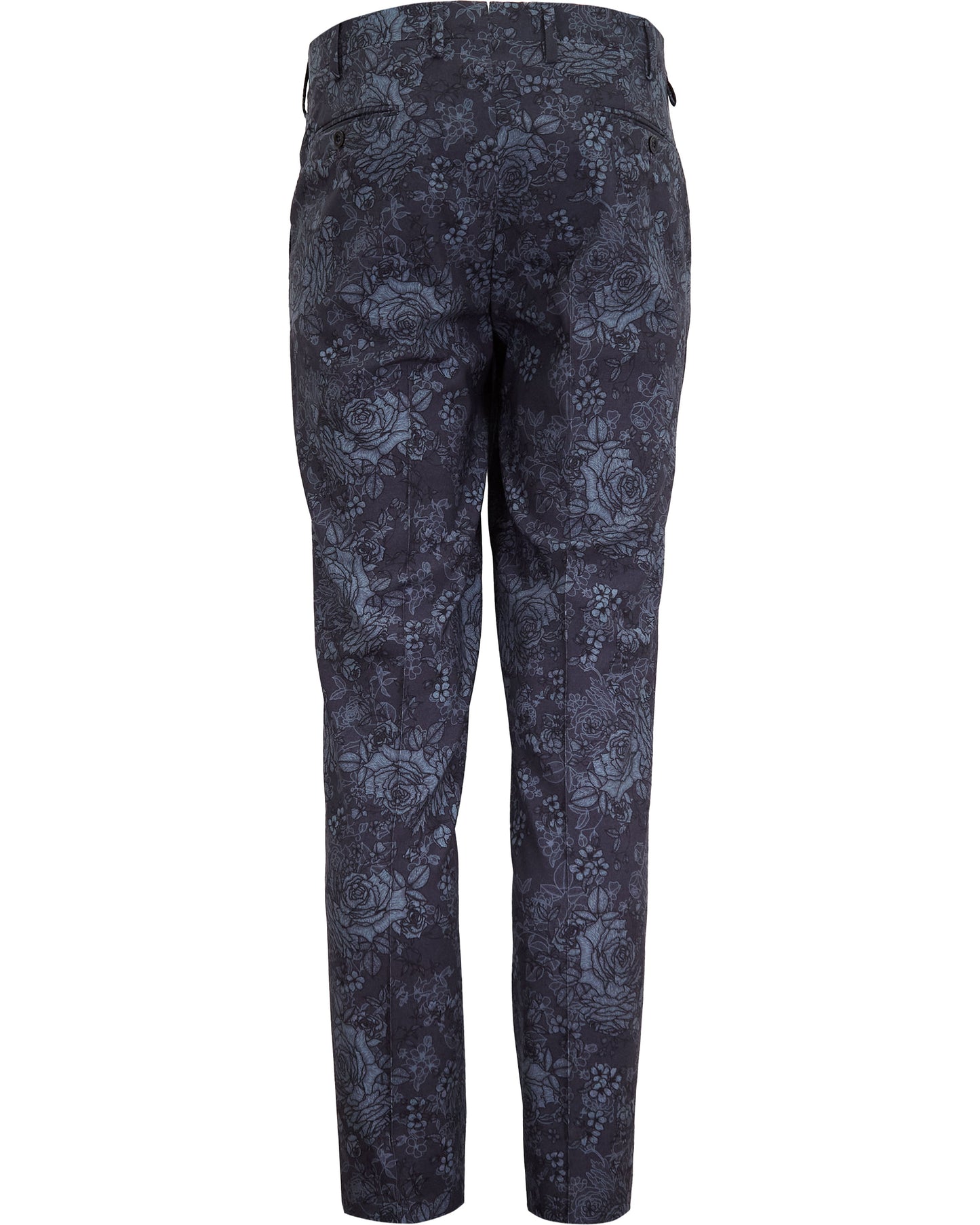 PAXTON ROMA FLORAL  TAILORED WOOL PANT - CHAR