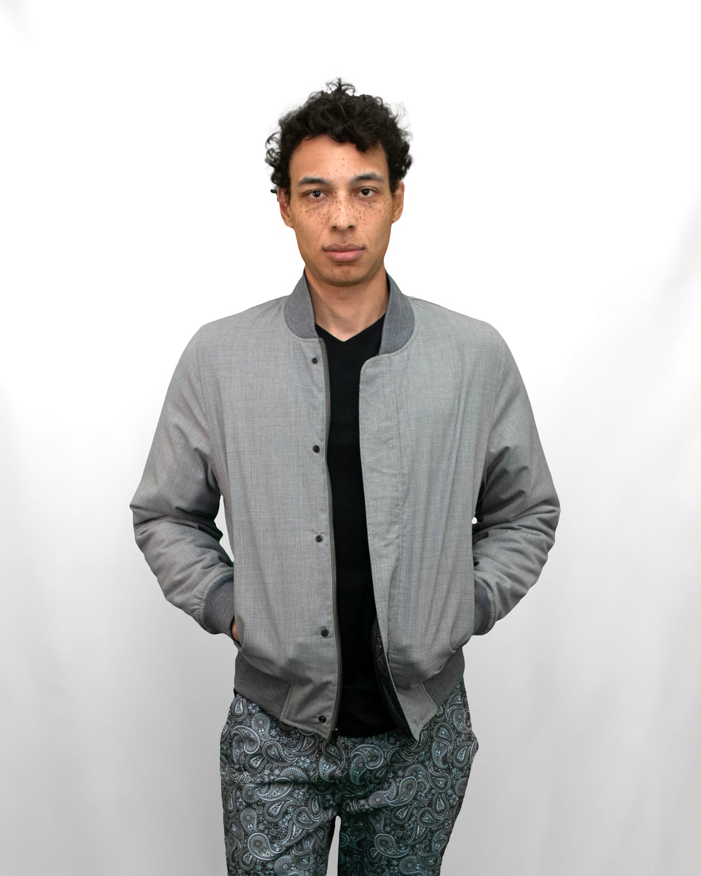JENKIN REVERSIBLE BLOUSON JACKET - FLANNEL