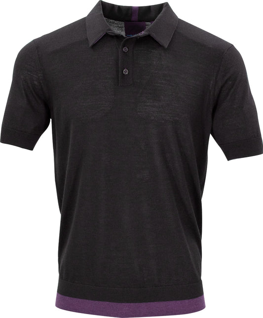 PILGRIM 2 POLO SHIRT - BLACK