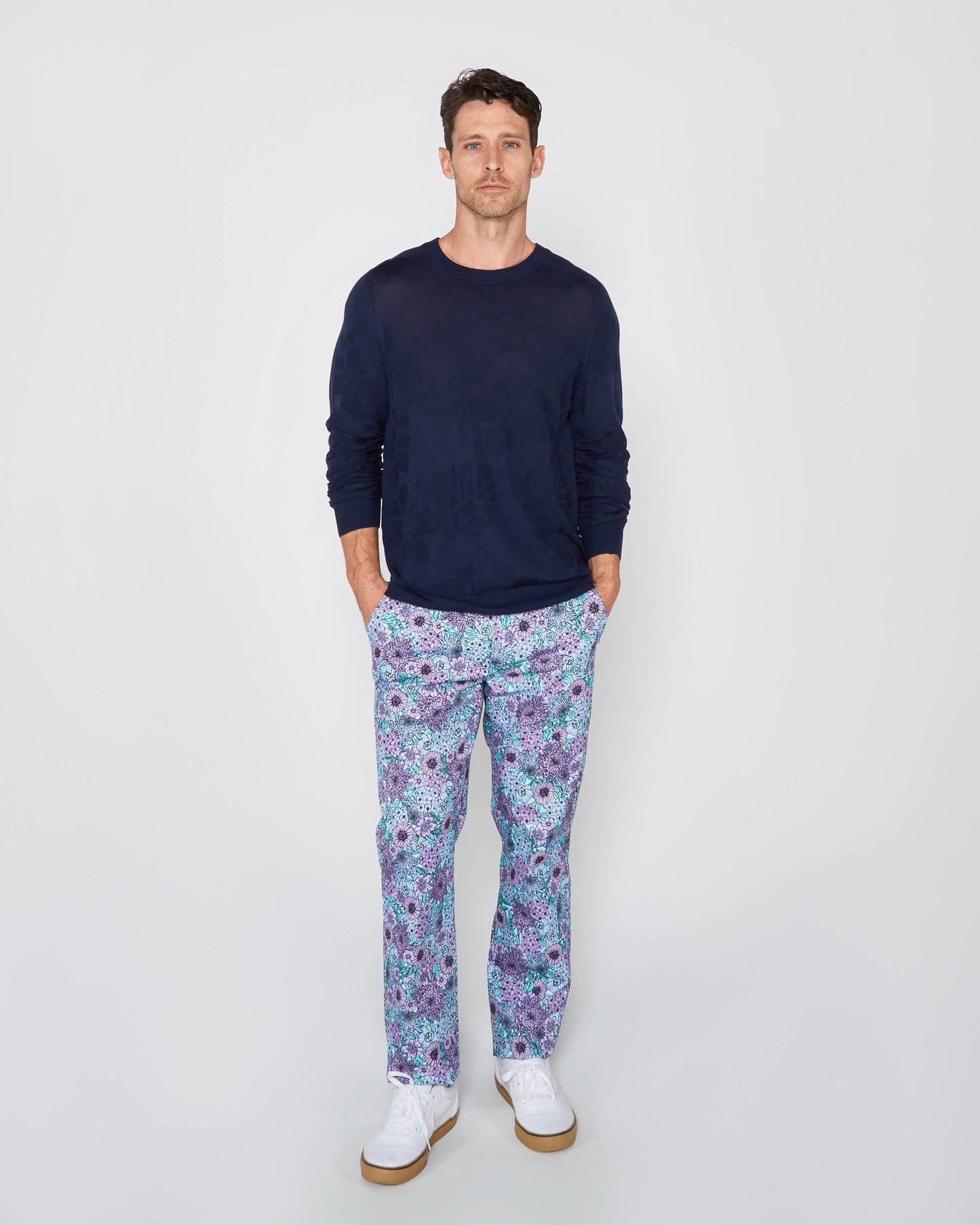 KRIS MERINO SWEATER - NAVY