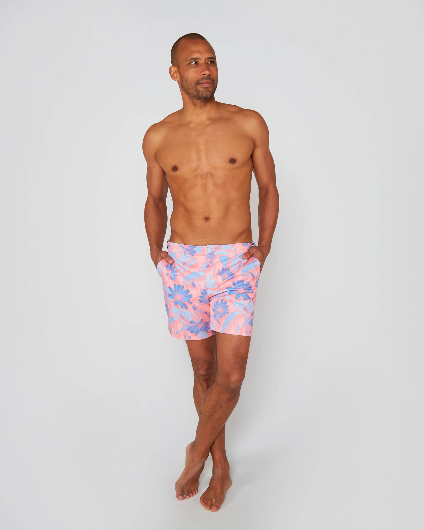 NEPTUNE SPRINGTIME TAILORED SWIM SHORT - PINK