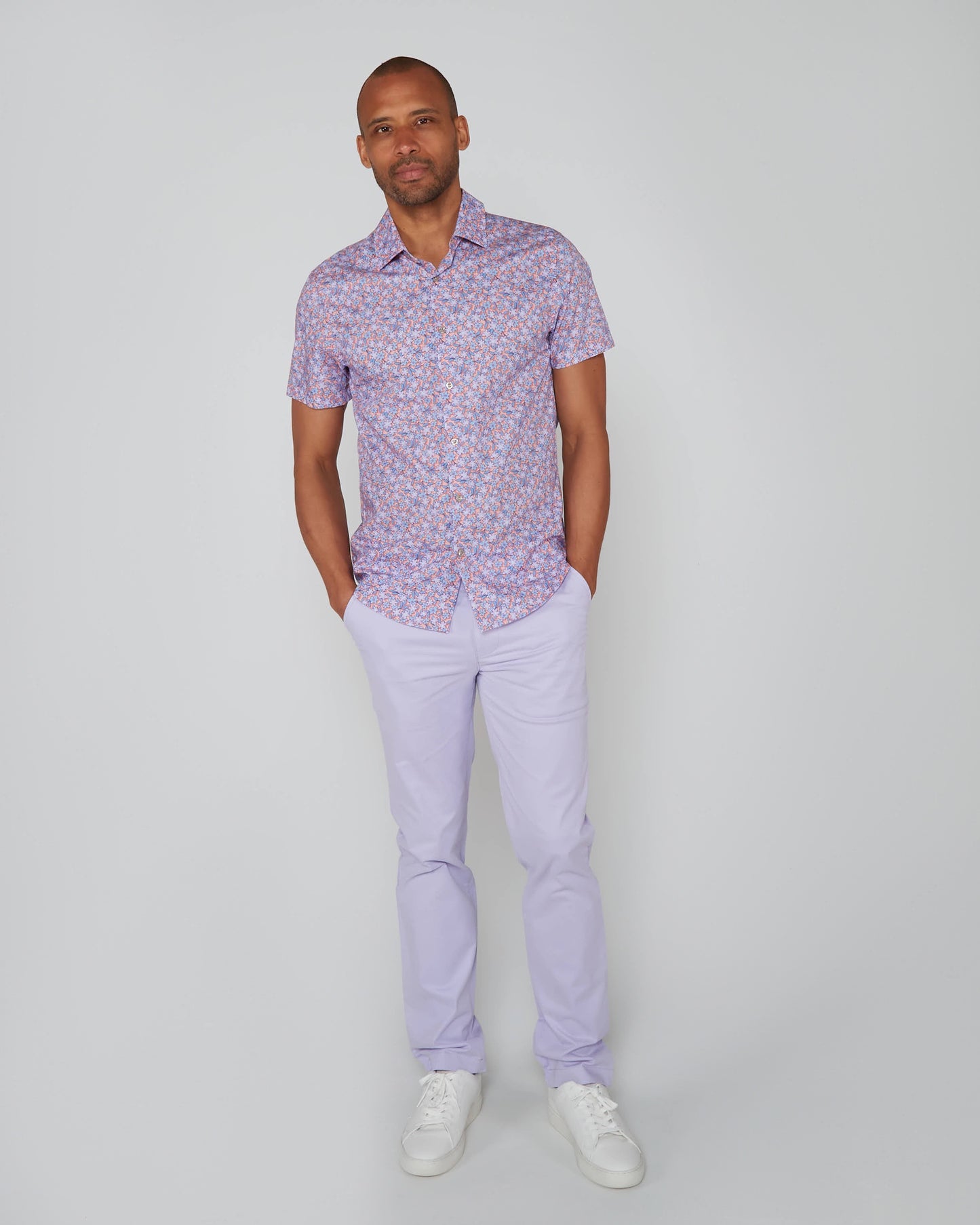 SCOTT LAWN SHIRT - PINK