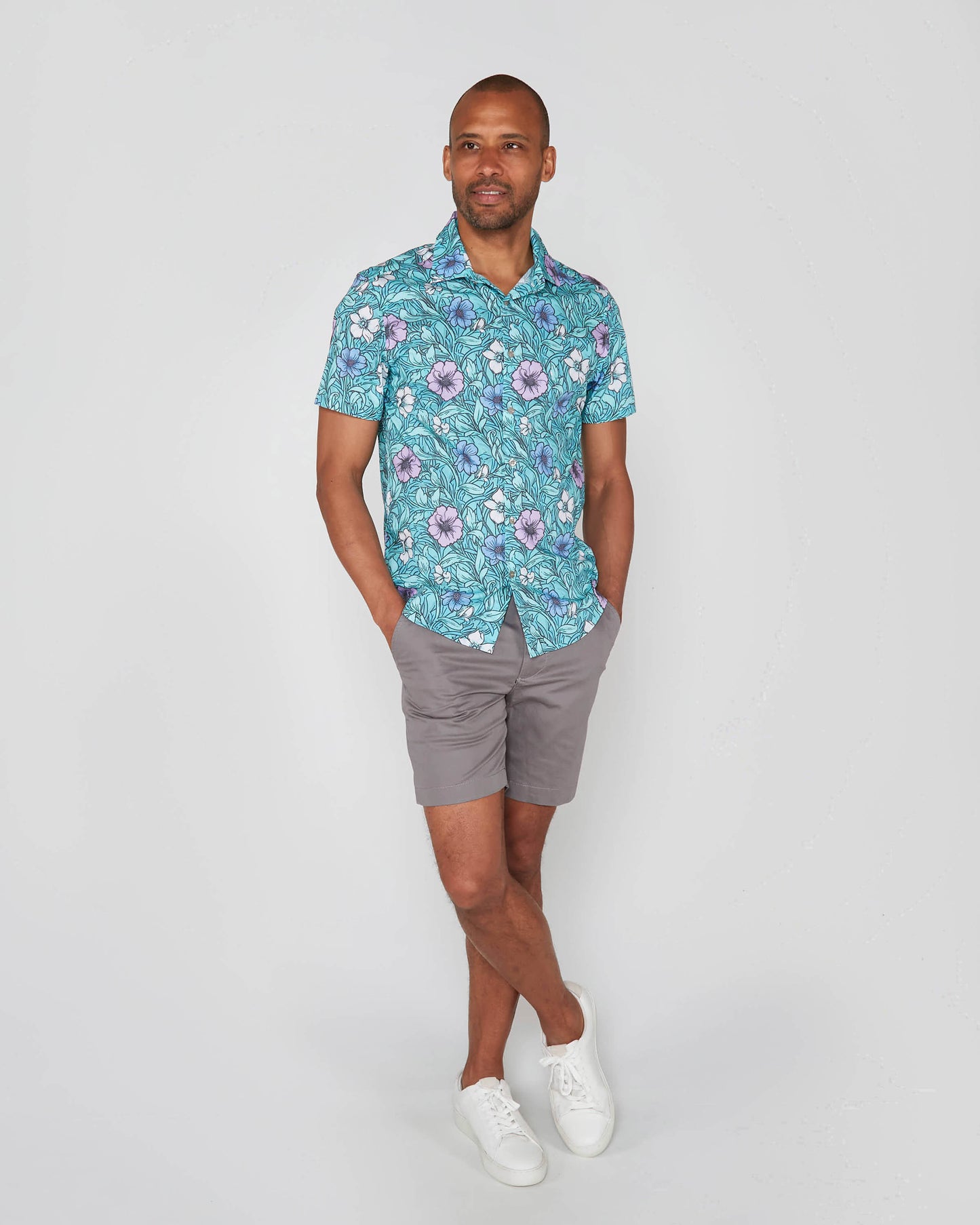 SCOTT MEADOW FLORA SHIRT - MINT