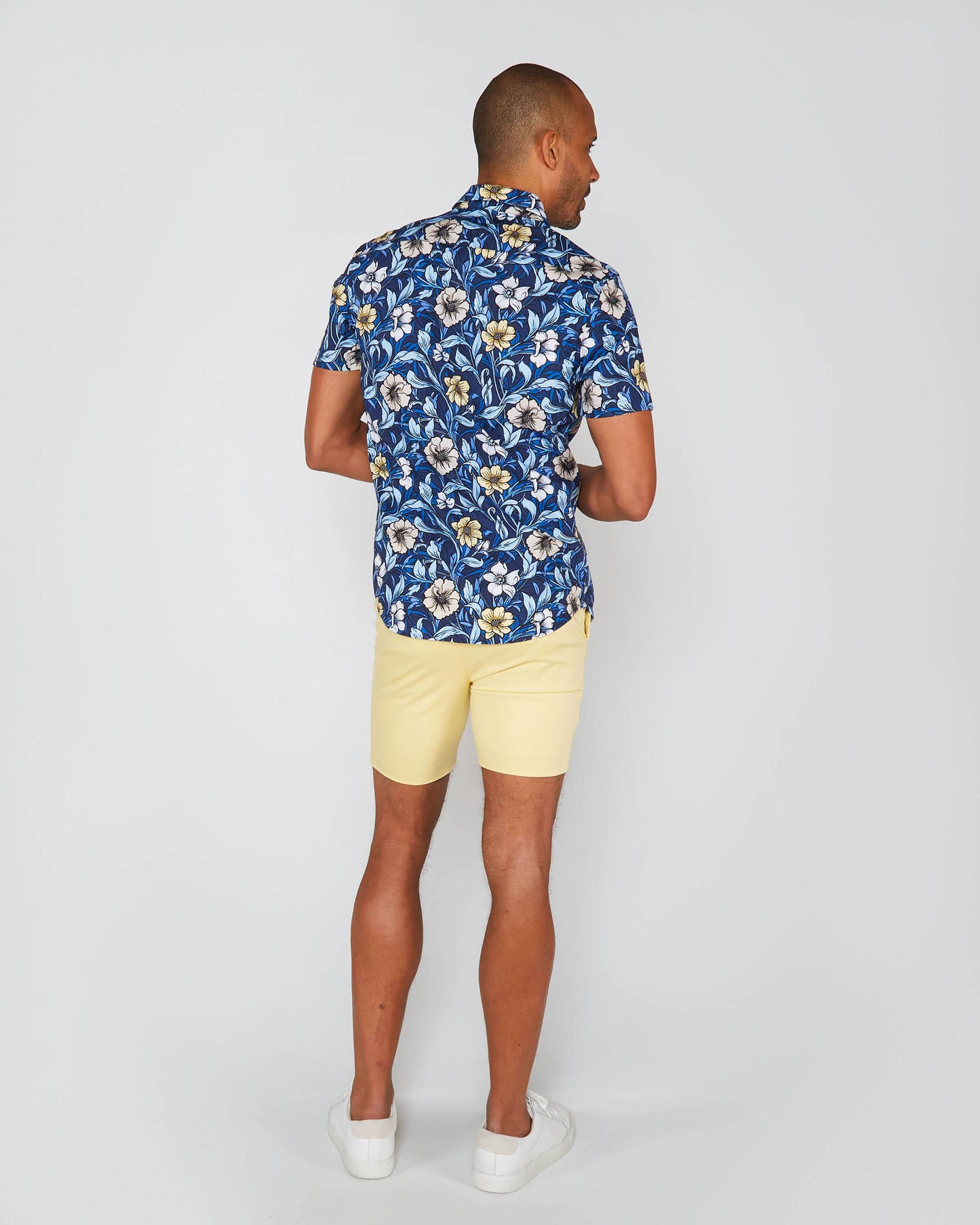 SCOTT MEADOW FLORA SHIRT - NAVY