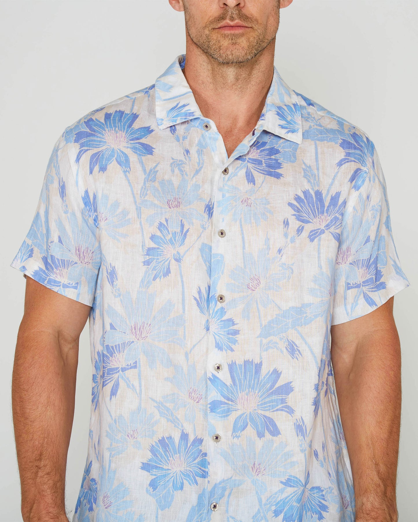 SERGIO SPRINGTIME LINEN SHIRT - WHITE