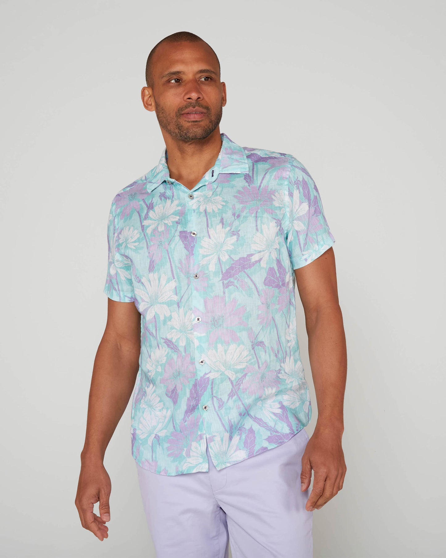 SERGIO SPRINGTIME LINEN SHIRT - SPEARMINT