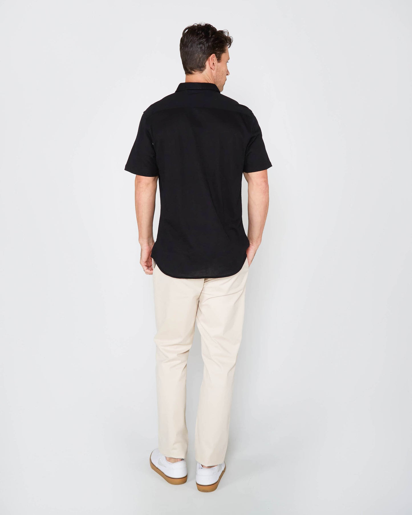 TOBIAS MERINO SHIRT - BLACK