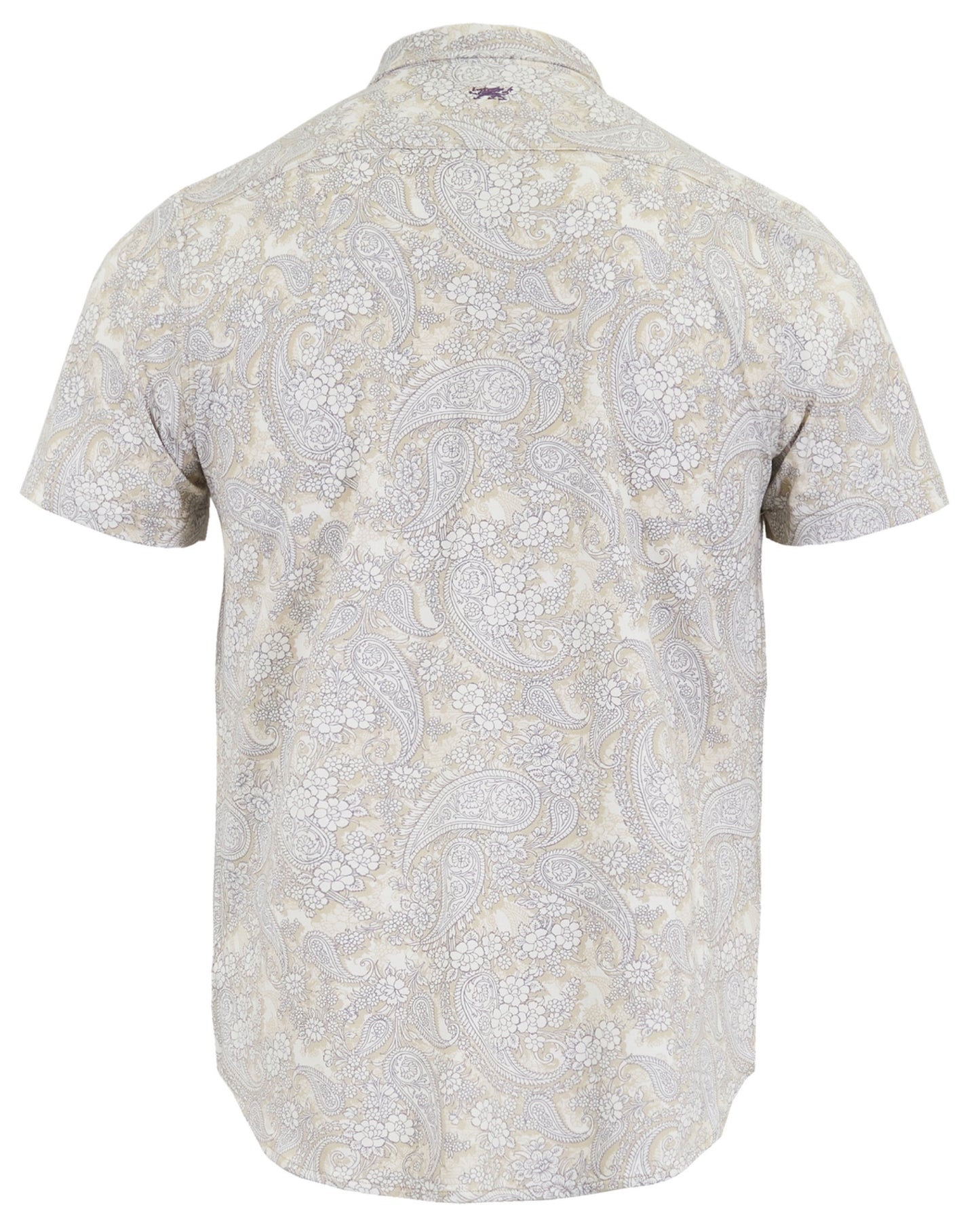 TODD PAISLEY ROMANCE KNIT SHIRT -  IVORY