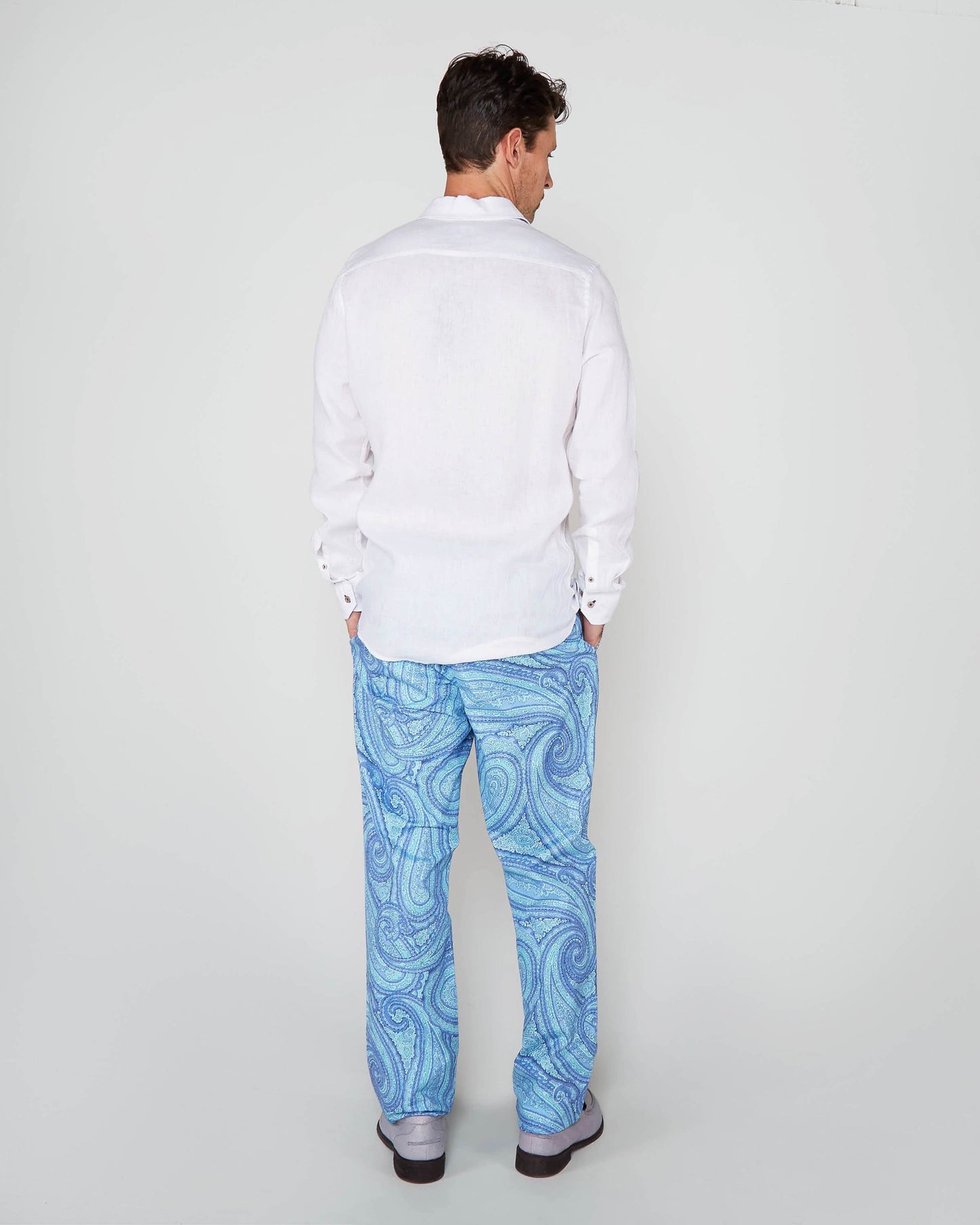 LAURENT LINEN SHIRT - WHITE