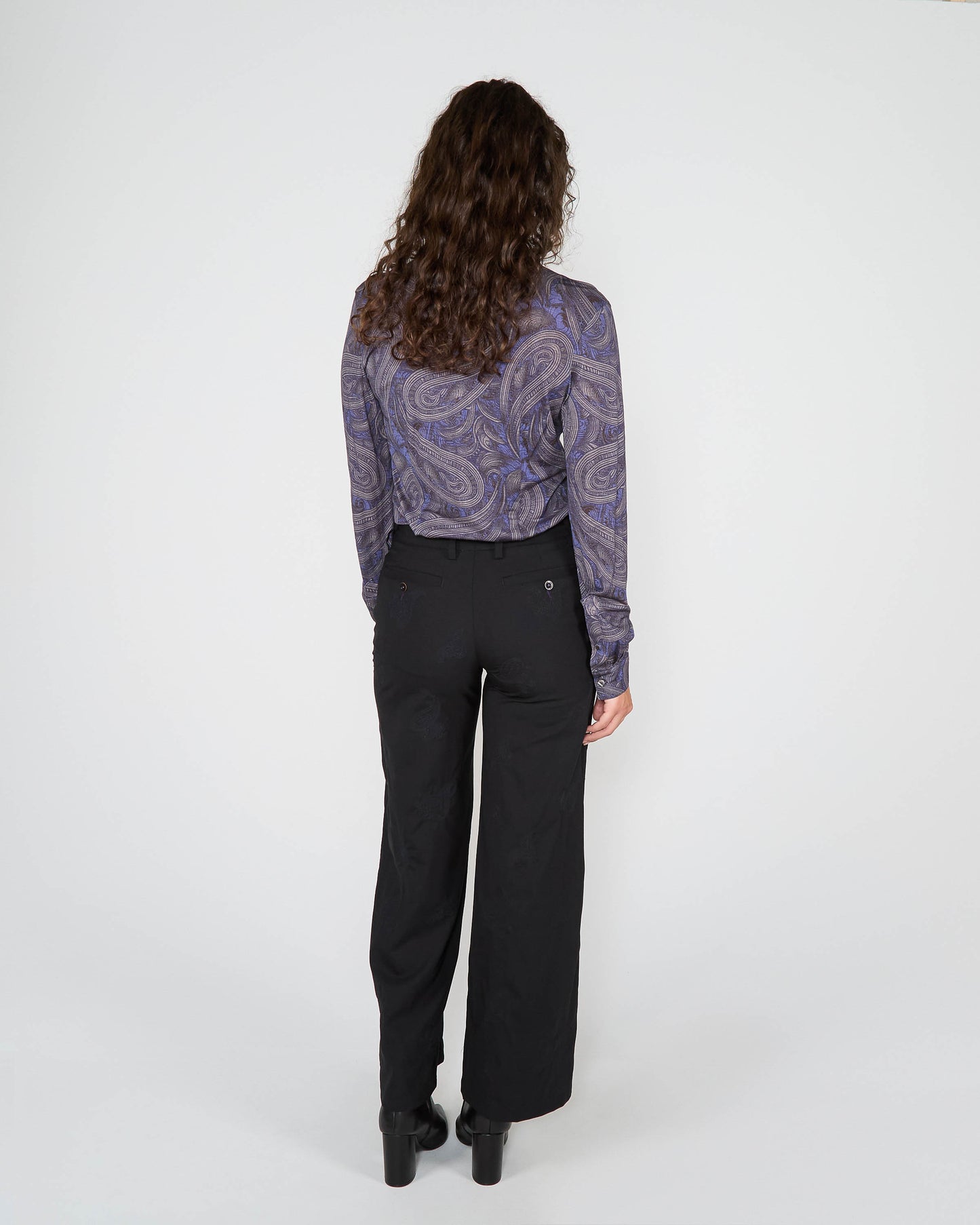 SCARLET MERINO SHIRT - BADALONA SMOKE