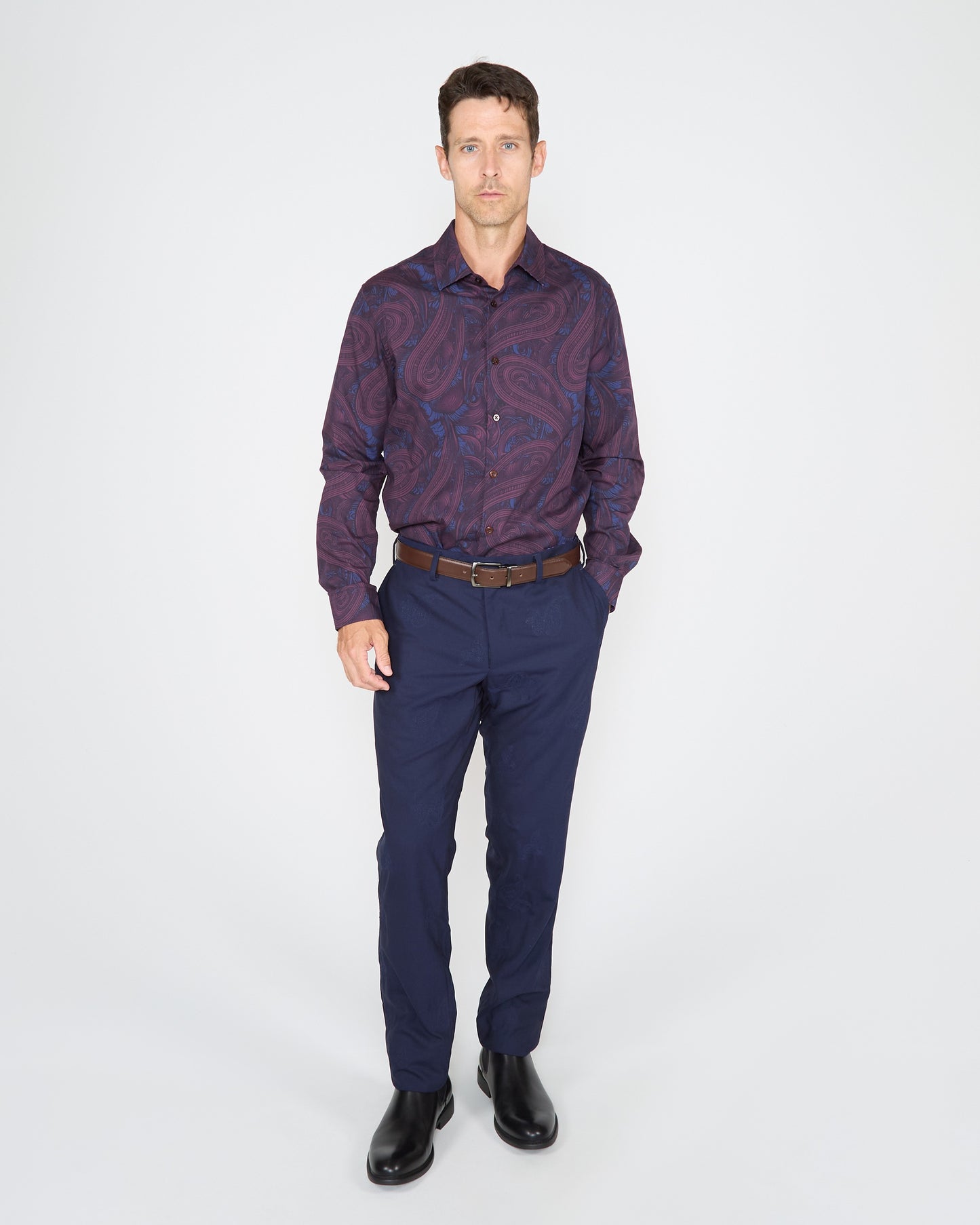 PICKFORD WOLLEN BROEK - MARINEBLAUW
