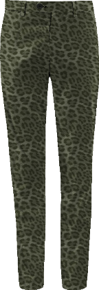 CLIFFORD LEOPARD SAGE MEN'S VELVET FLAT-FRONT PANT