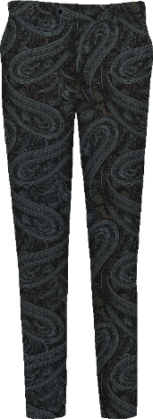 PICKFORD PAISLEY BADALONA ANTHRACITE MEN'S WOOL TAILORED PANT