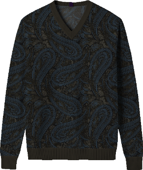 VONN PAISLEY BADALONA BROWNIE MEN'S SWEATER