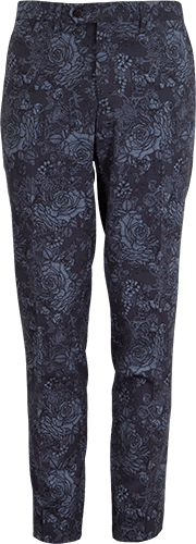 PAXTON ROMA FLORAL  TAILORED WOOL PANT - CHAR