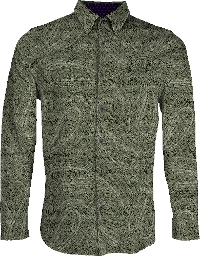 SHERLOCK MOUNTAIN PAISLEY SAGE MEN'S LONG-SLEEVE SHIRT