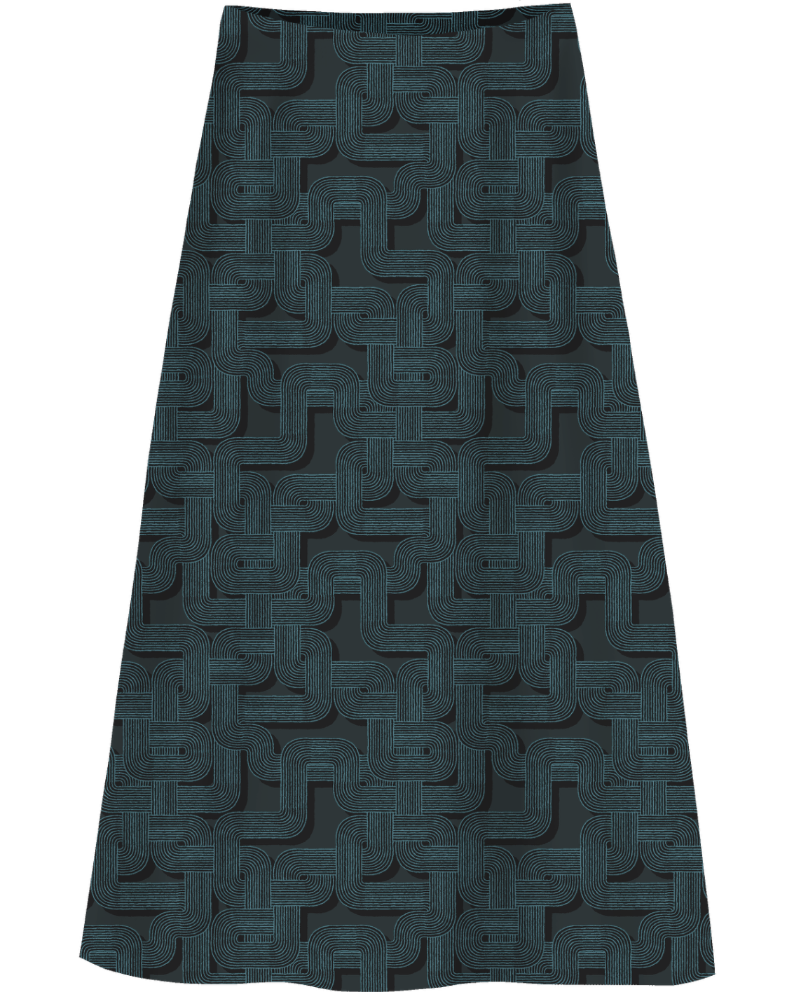MARIE BLONS GEO BLACK WOMEN'S SKIRT