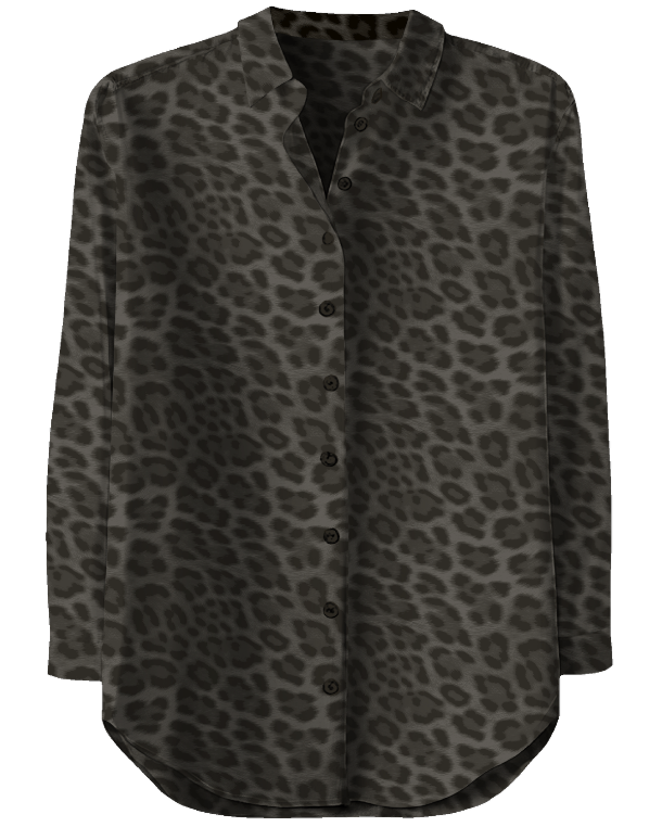 SOPHIE LEOPARD BROWNIE WOMEN'S LONG-SLEEVE SHIRT