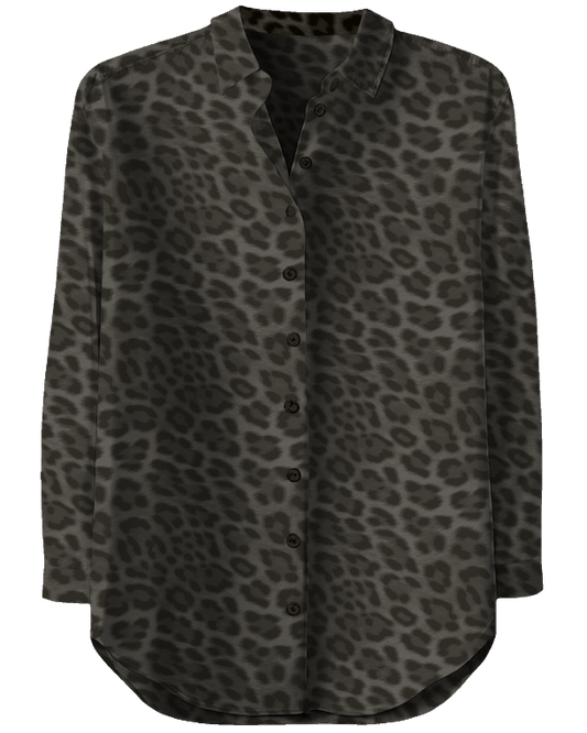 SOPHIE LEOPARD BROWNIE WOMEN'S LONG-SLEEVE SHIRT