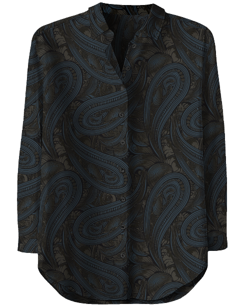 SOPHIE PAISLEY BADALONA BROWNIE WOMEN'S LONG-SLEEVE SHIRT