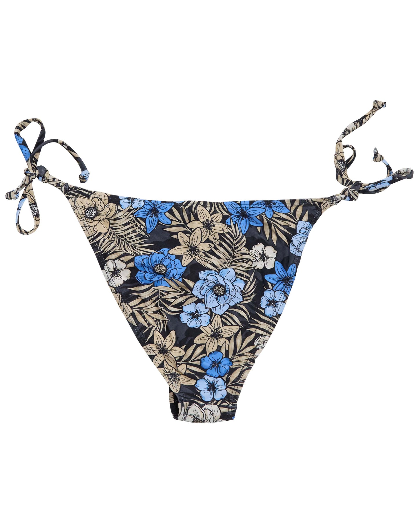 BONITA TROPICAL MIX BLACK WOMENS BIKINI BOTTOM
