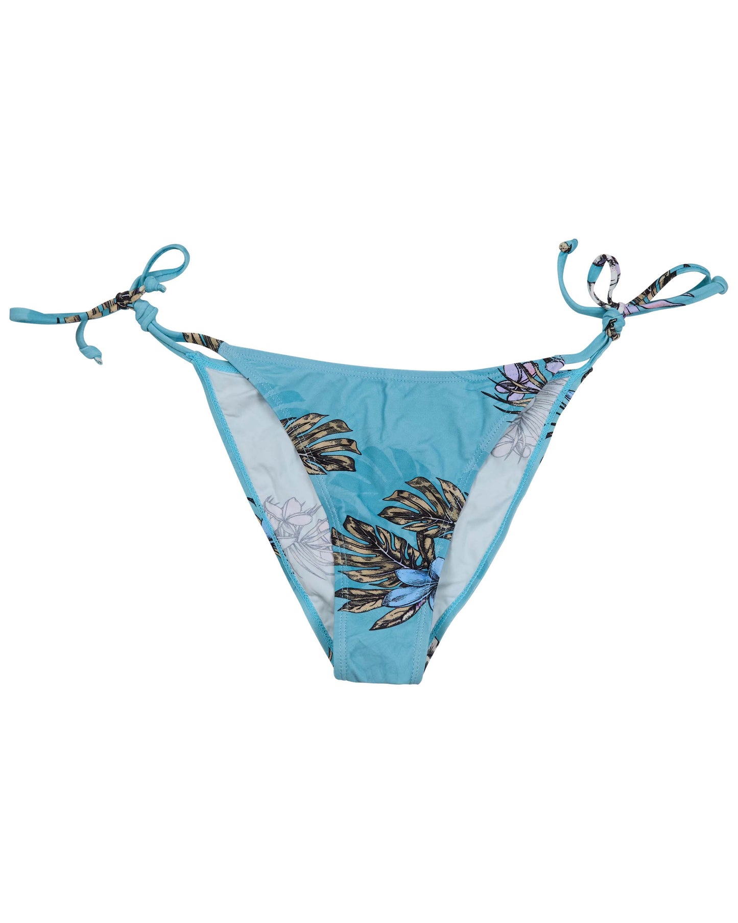 BONITA EXOTIC FLORAL TEAL WOMENS BIKINI BOTTOM
