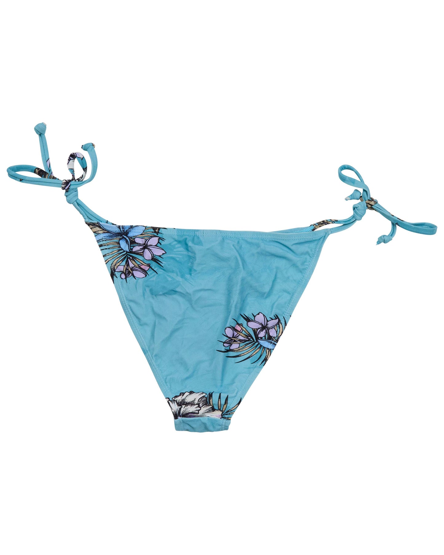 BONITA EXOTIC FLORAL TEAL WOMENS BIKINI BOTTOM