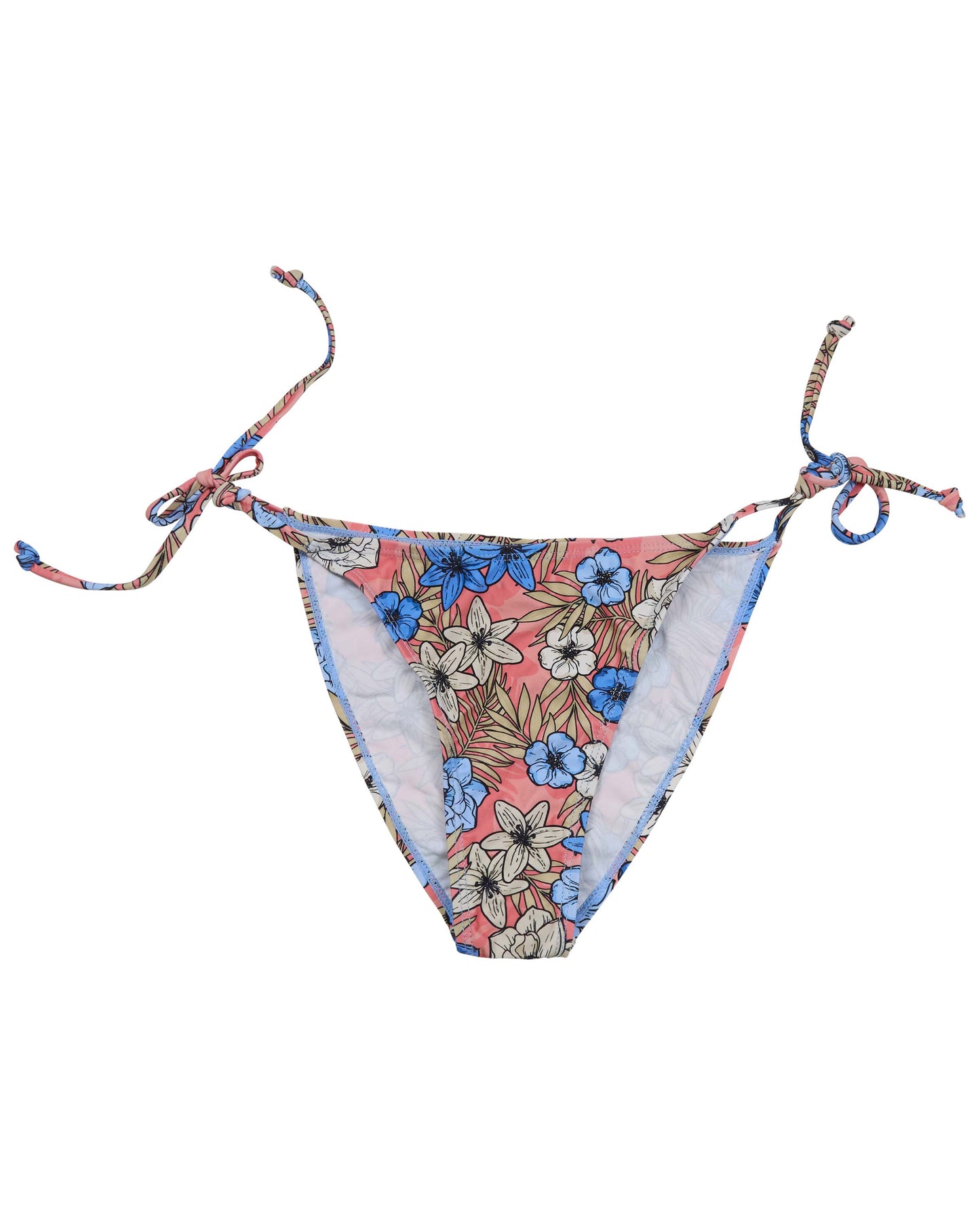 BONITA TROPICAL MIX CORAL WOMENS BIKINI BOTTOM