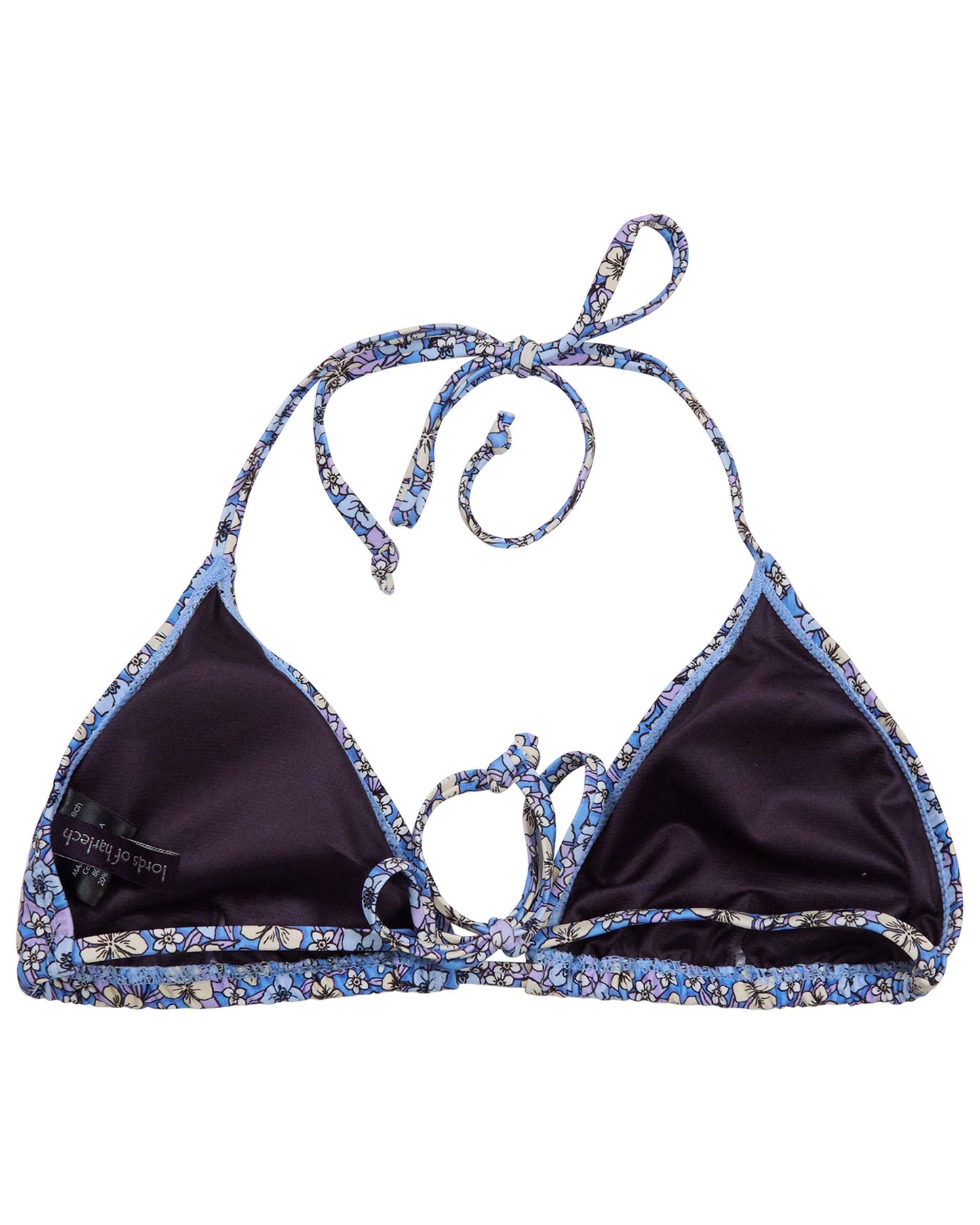 FLAVIA FLORAL FIELD BLUE WOMENS BIKINI TOP