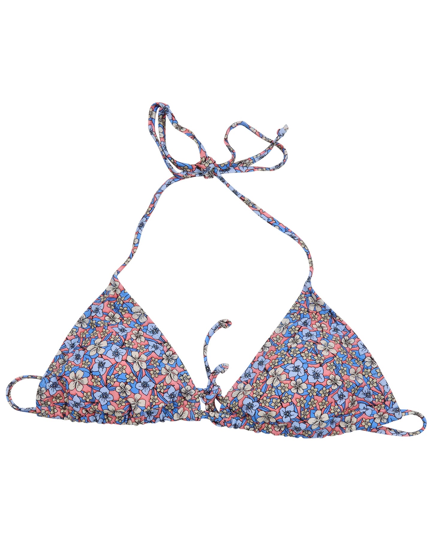 FLAVIA FLORAL FIELD CORAL WOMENS BIKINI TOP
