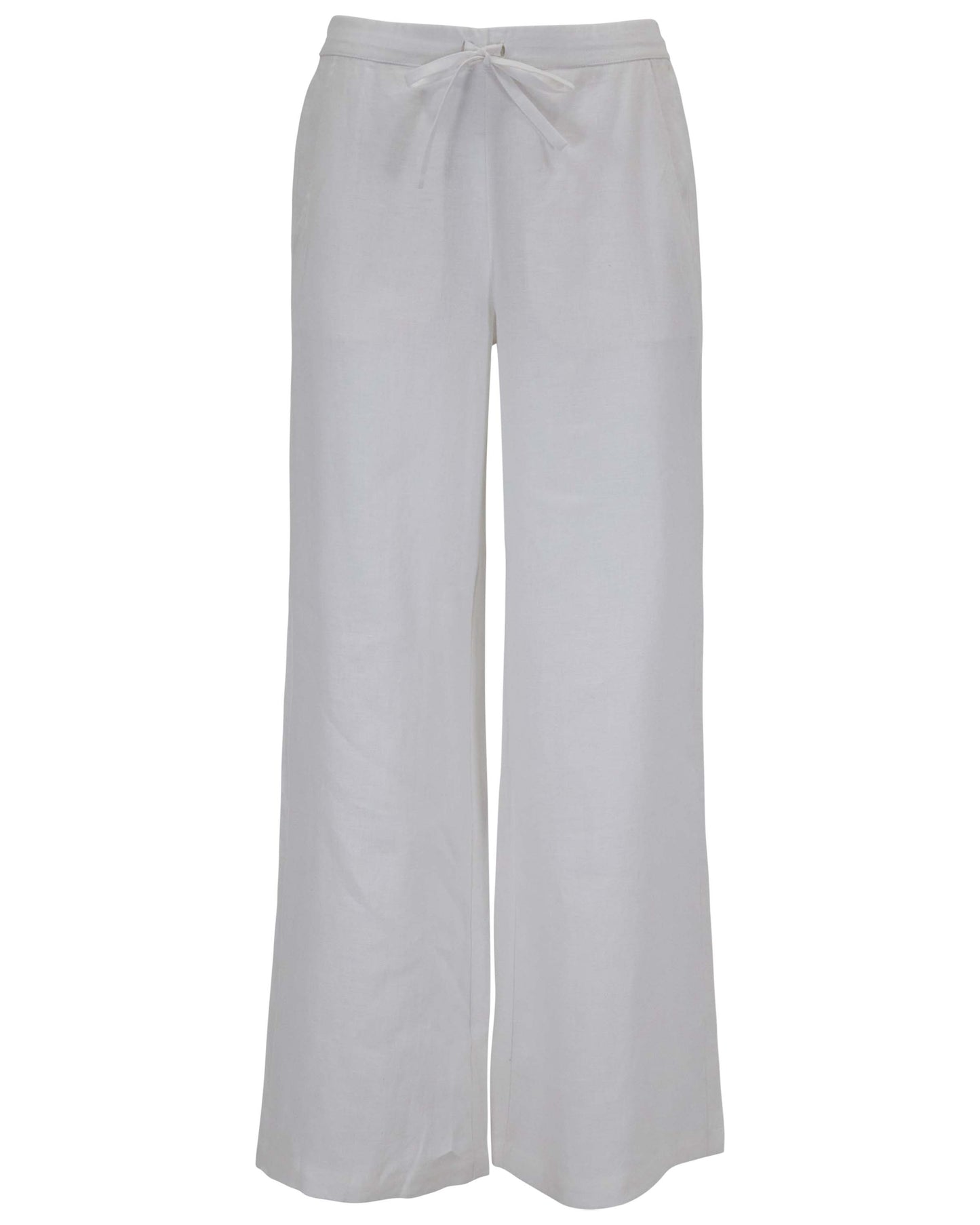 LILLIAN WHITE WOMENS WIDE-LEG LINEN PANT