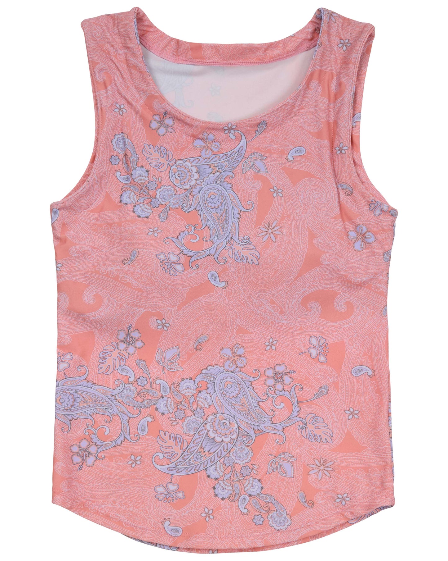 TAHLIA PAISLEY EXPLOSION CORAL WOMENS BIKINI TOP