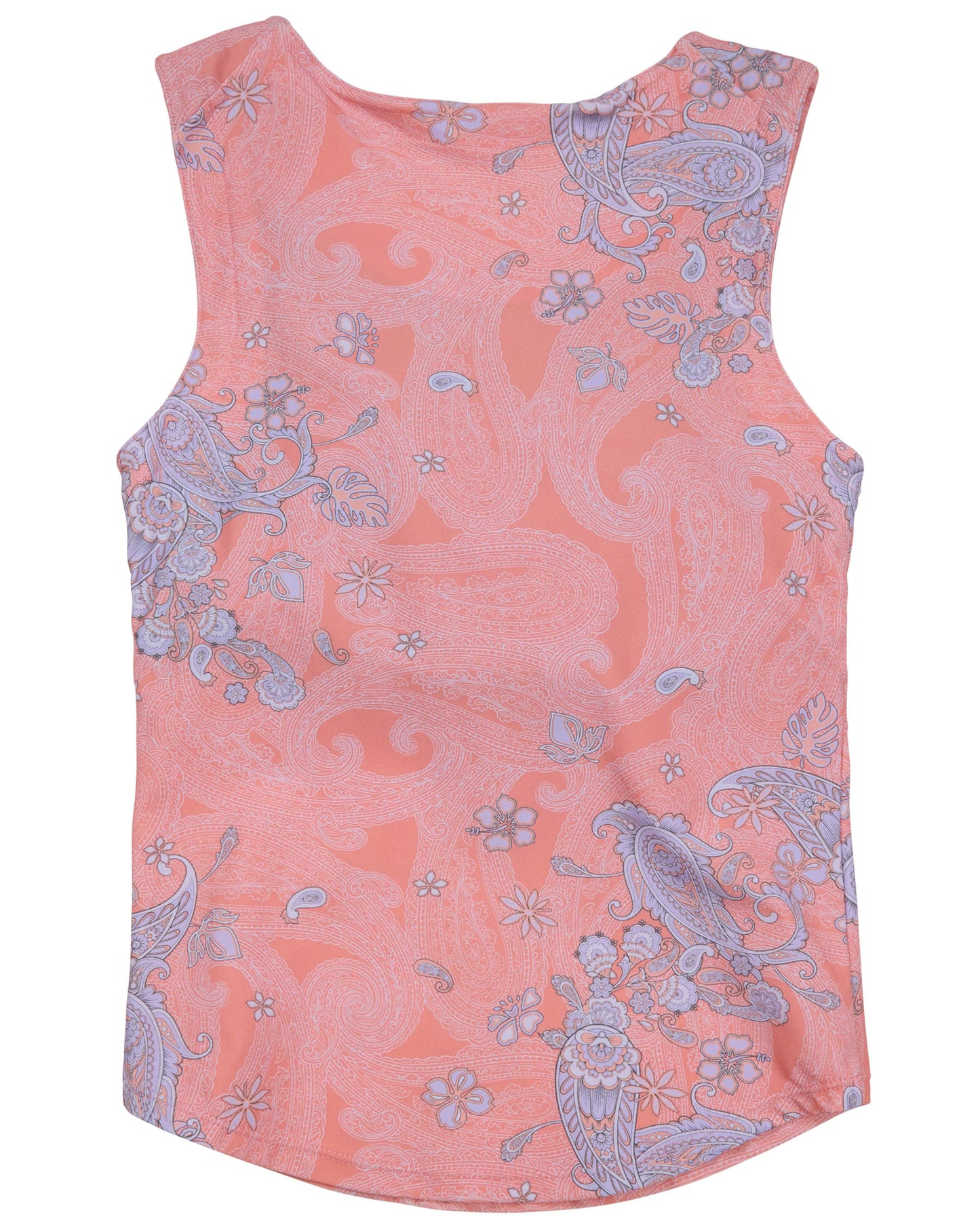 TAHLIA PAISLEY EXPLOSION CORAL WOMENS BIKINI TOP