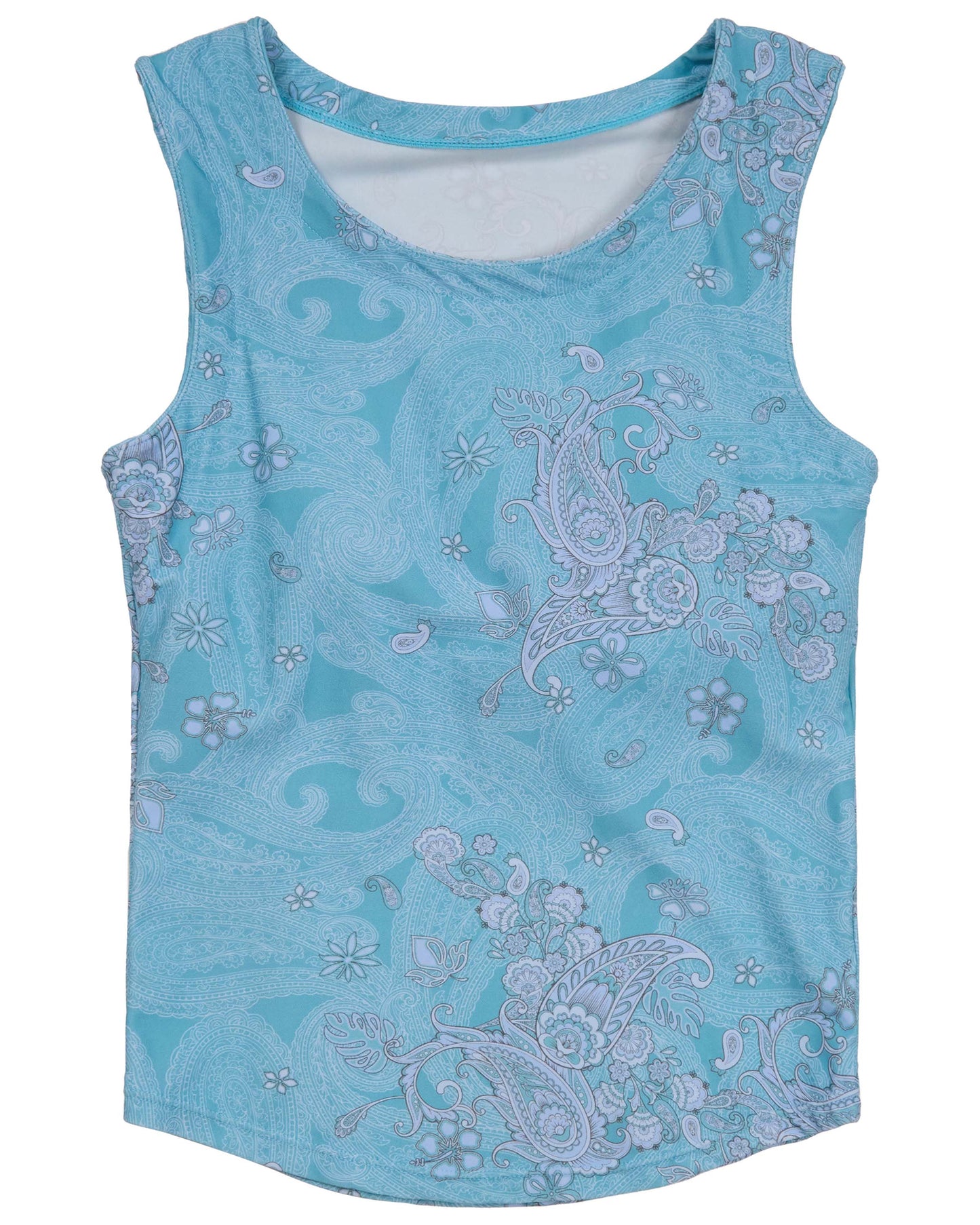 TAHLIA PAISLEY EXPLOSION TEAL WOMENS BIKINI TOP