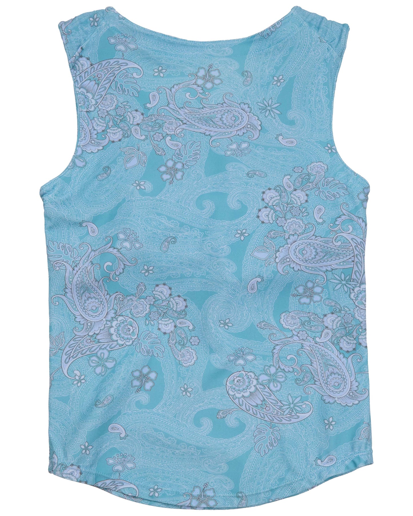 TAHLIA PAISLEY EXPLOSION TEAL WOMENS BIKINI TOP