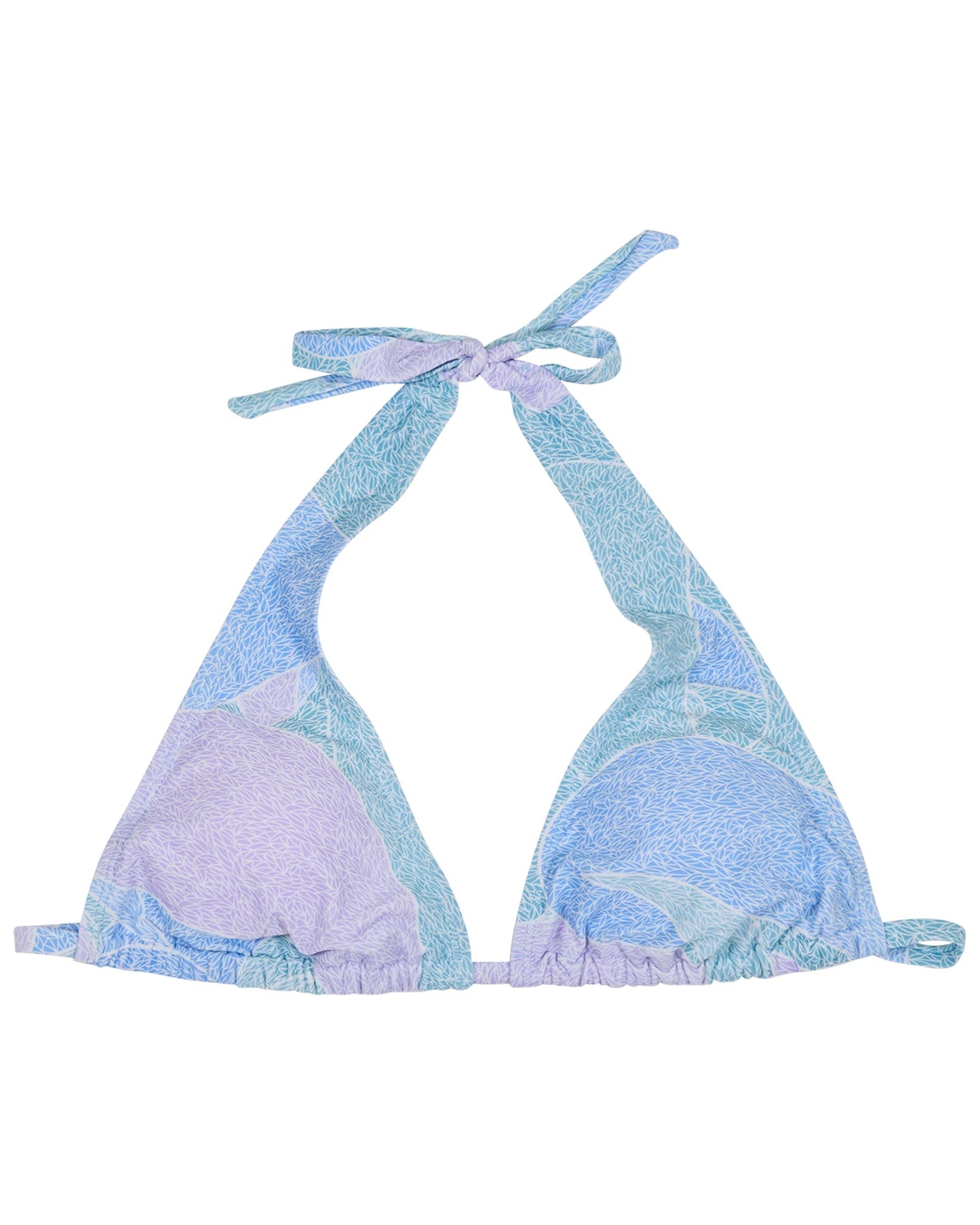 RAQUEL GRAIN PAISLEY TEAL WOMENS BIKINI TOP