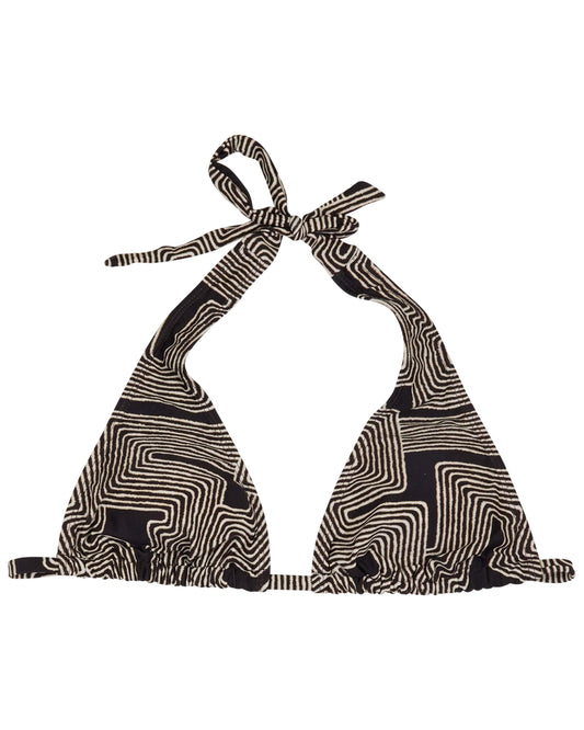 RAQUEL INTER TWINE BLACK WOMENS BIKINI TOP