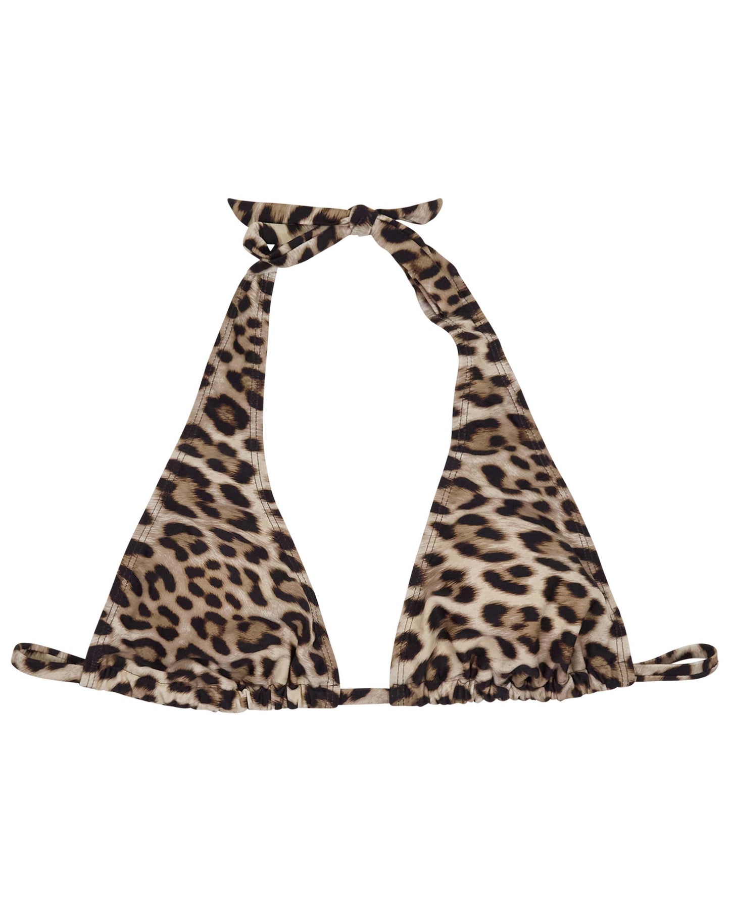 RAQUEL LEOPARD BROWN WOMENS BIKINI TOP