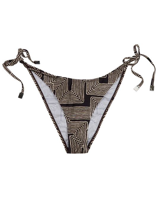 SAMARA INTER TWINE BLACK WOMENS BIKINI BOTTOM