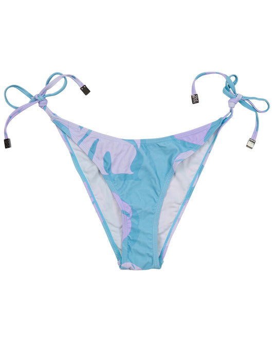 SAMARA MONSTERA FLORAL TEAL WOMENS BIKINI BOTTOM