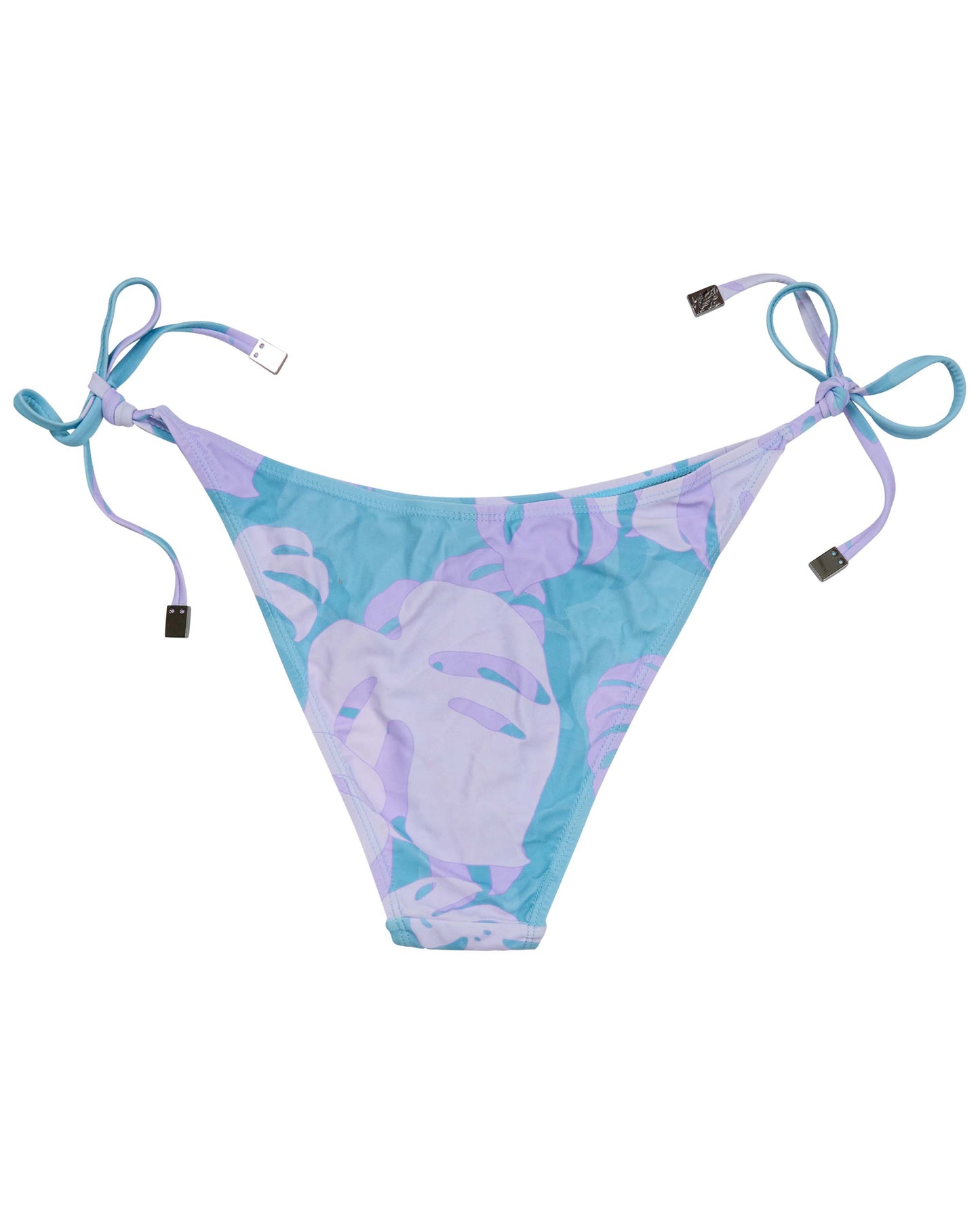SAMARA MONSTERA FLORAL TEAL WOMENS BIKINI BOTTOM