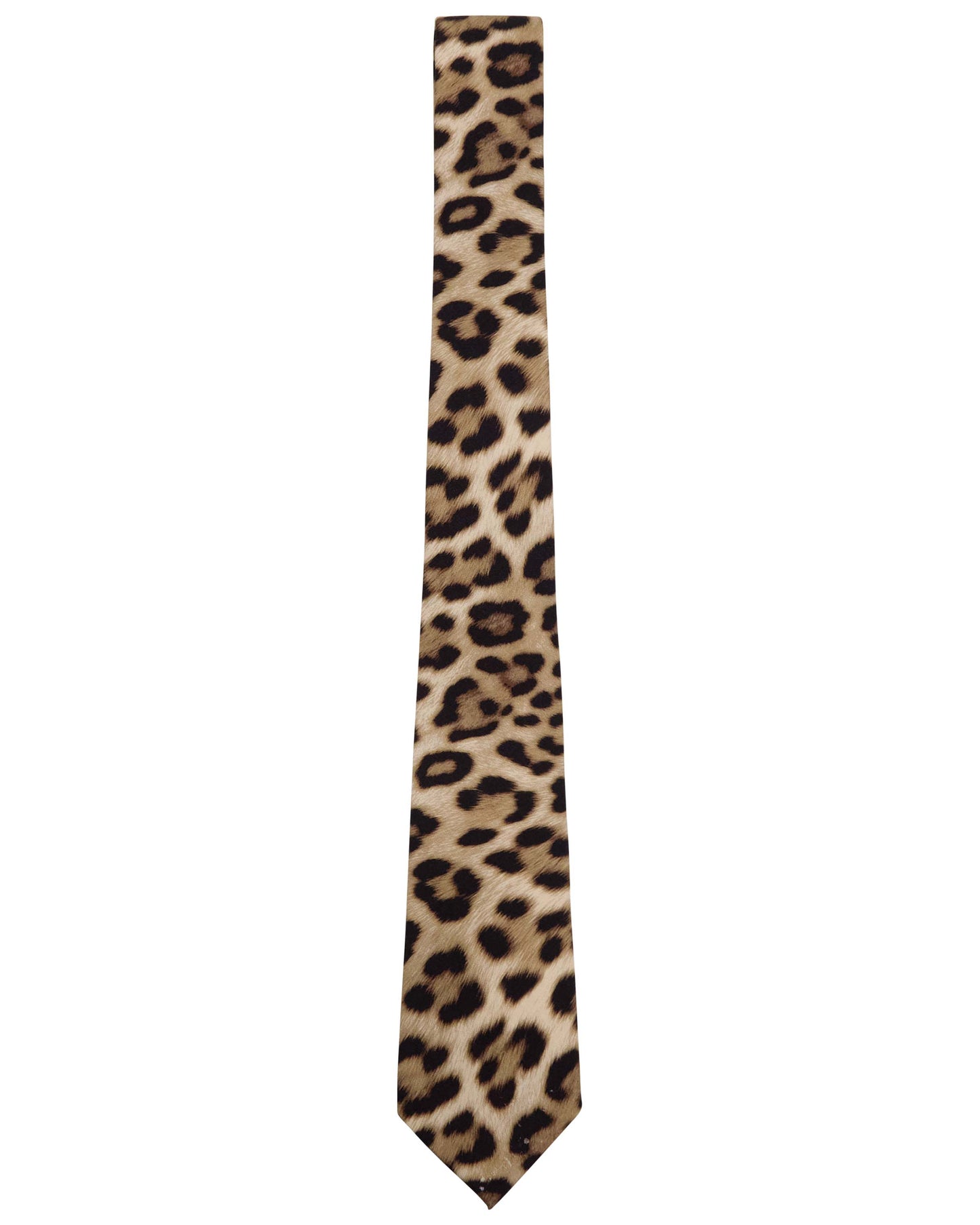 TALIA LEOPARD BROWN WOMENS PRINTED TIE