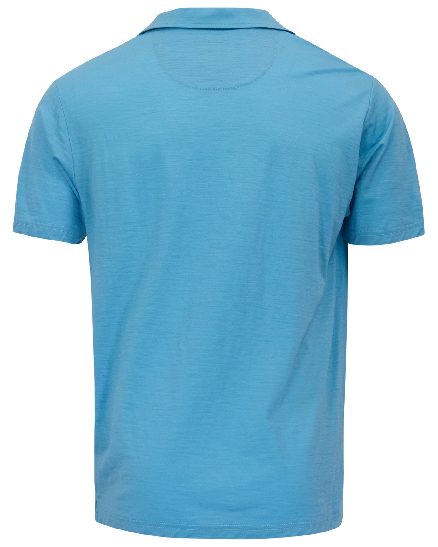 BOBBY MERINO JERSEY COLLARED SHIRT - TEAL