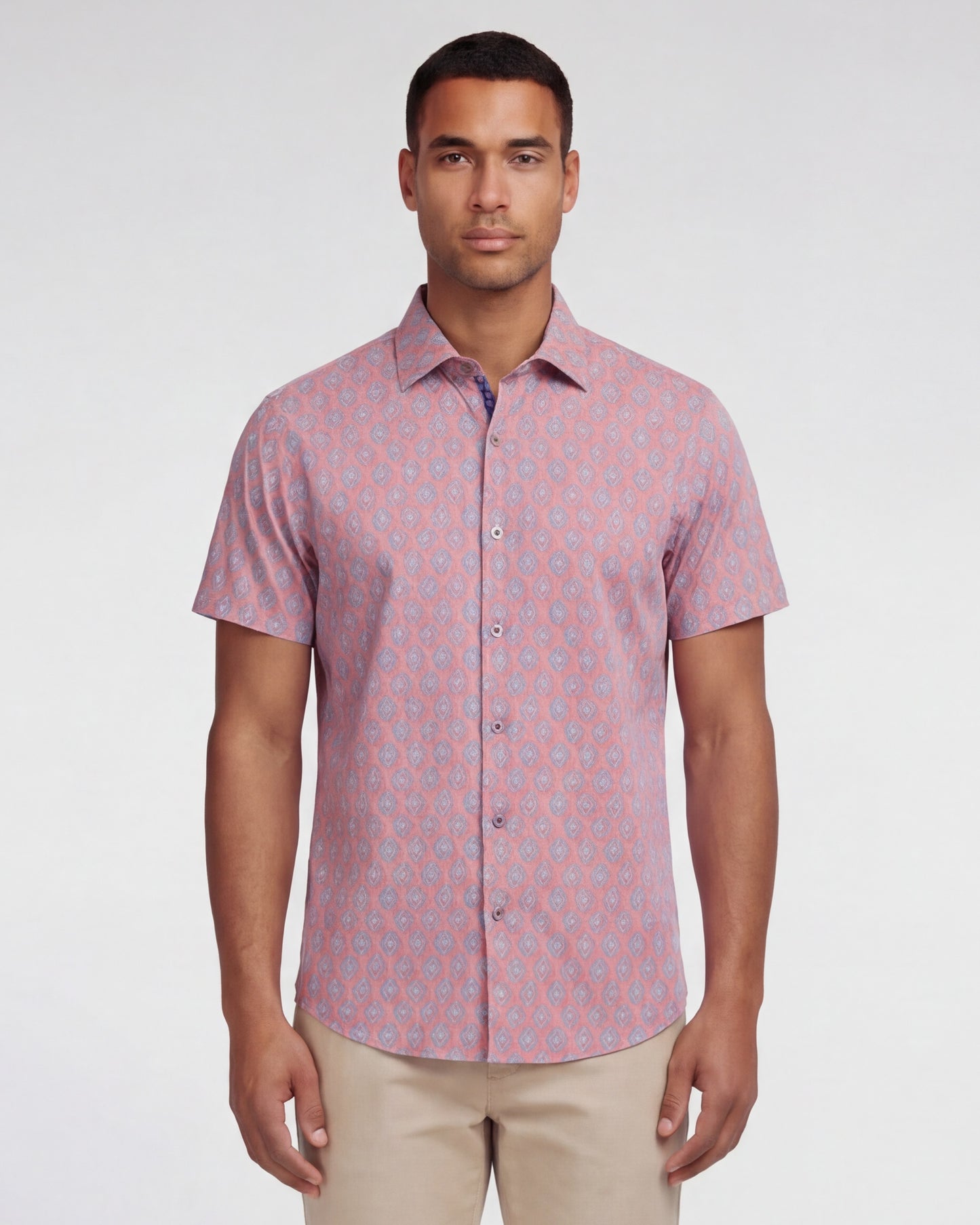 GEORGE MUD GEO CORAL MENS PRINTED SHIRT