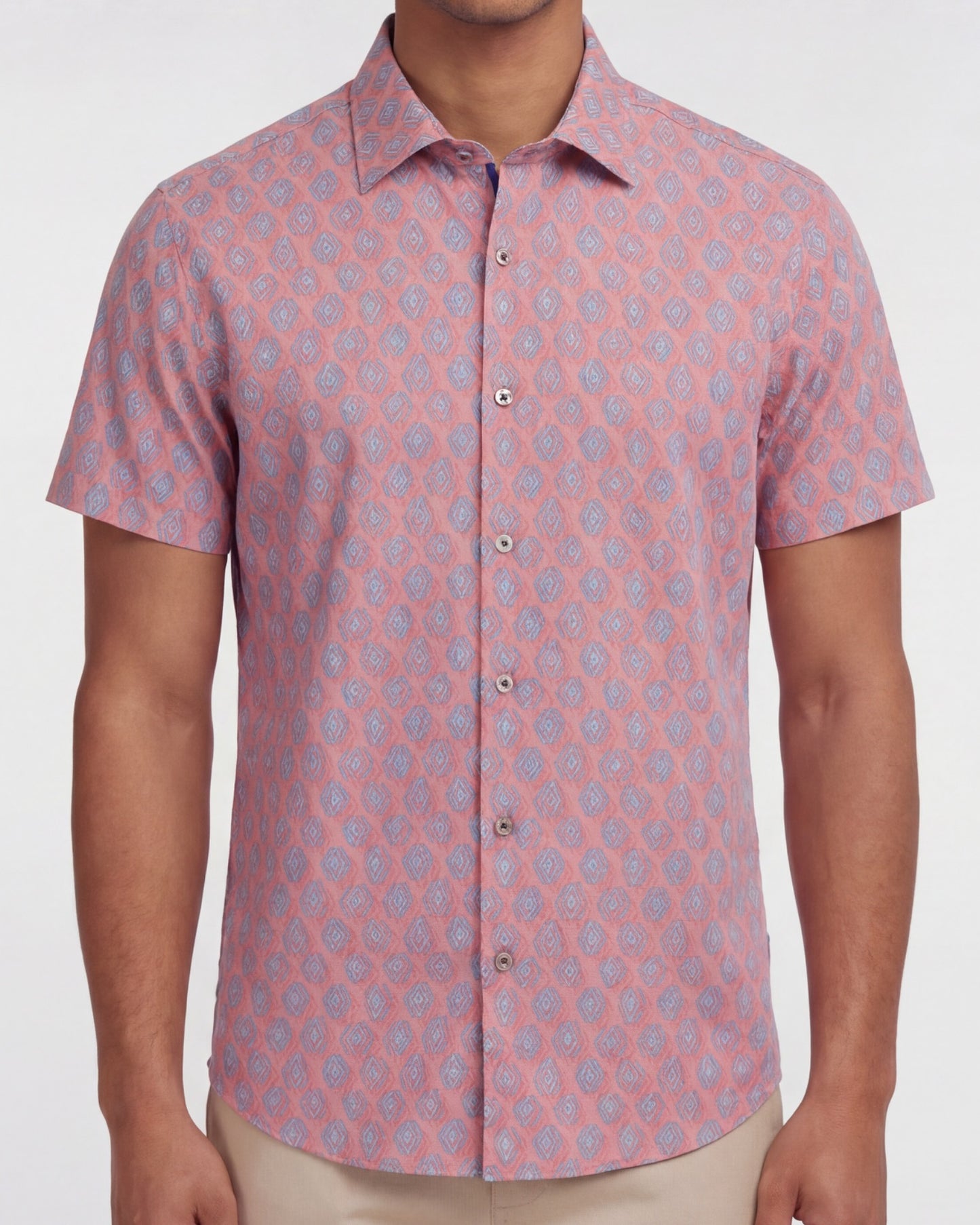 GEORGE MUD GEO CORAL MENS PRINTED SHIRT